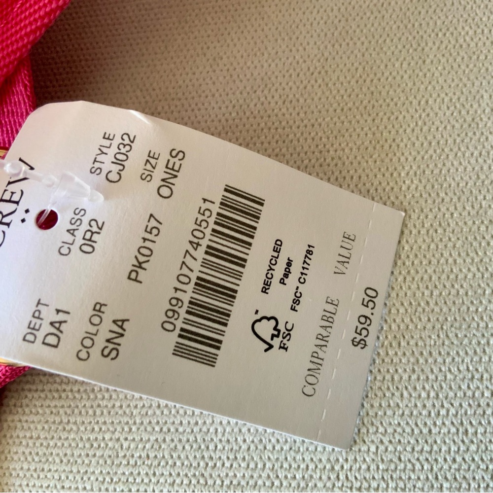 NWT J.CREW CLEAR CROSSBODY BAG W/SNAPDRAGON TRIM & STRAP - Picture 6 of 7